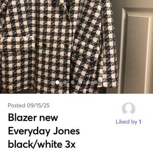Black and White Women's Blazerblazer everyday jones